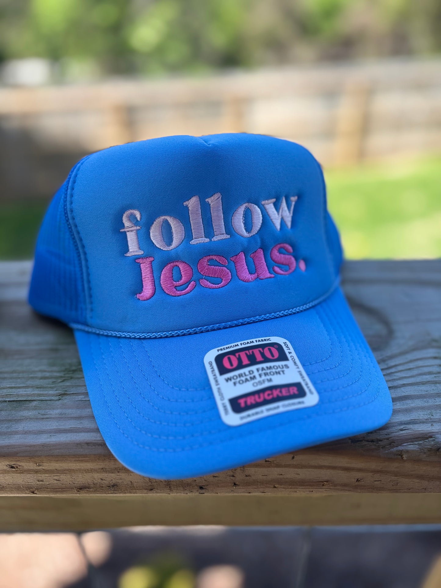 Follow Jesus Trucker Hat | Christian Faith Mesh Hat