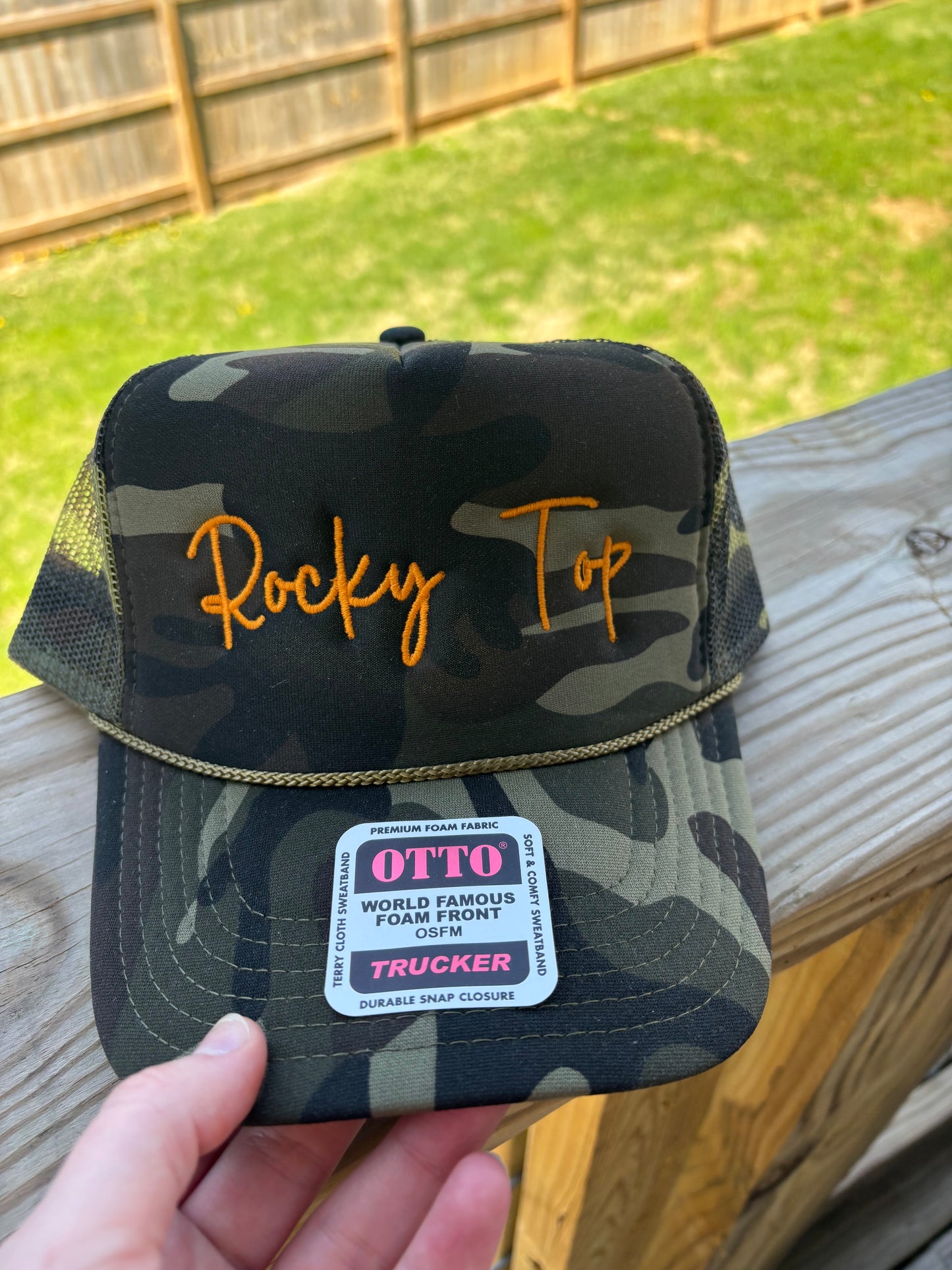 Camo Rocky Top Trucker Hat | Tennessee Game Day Hat