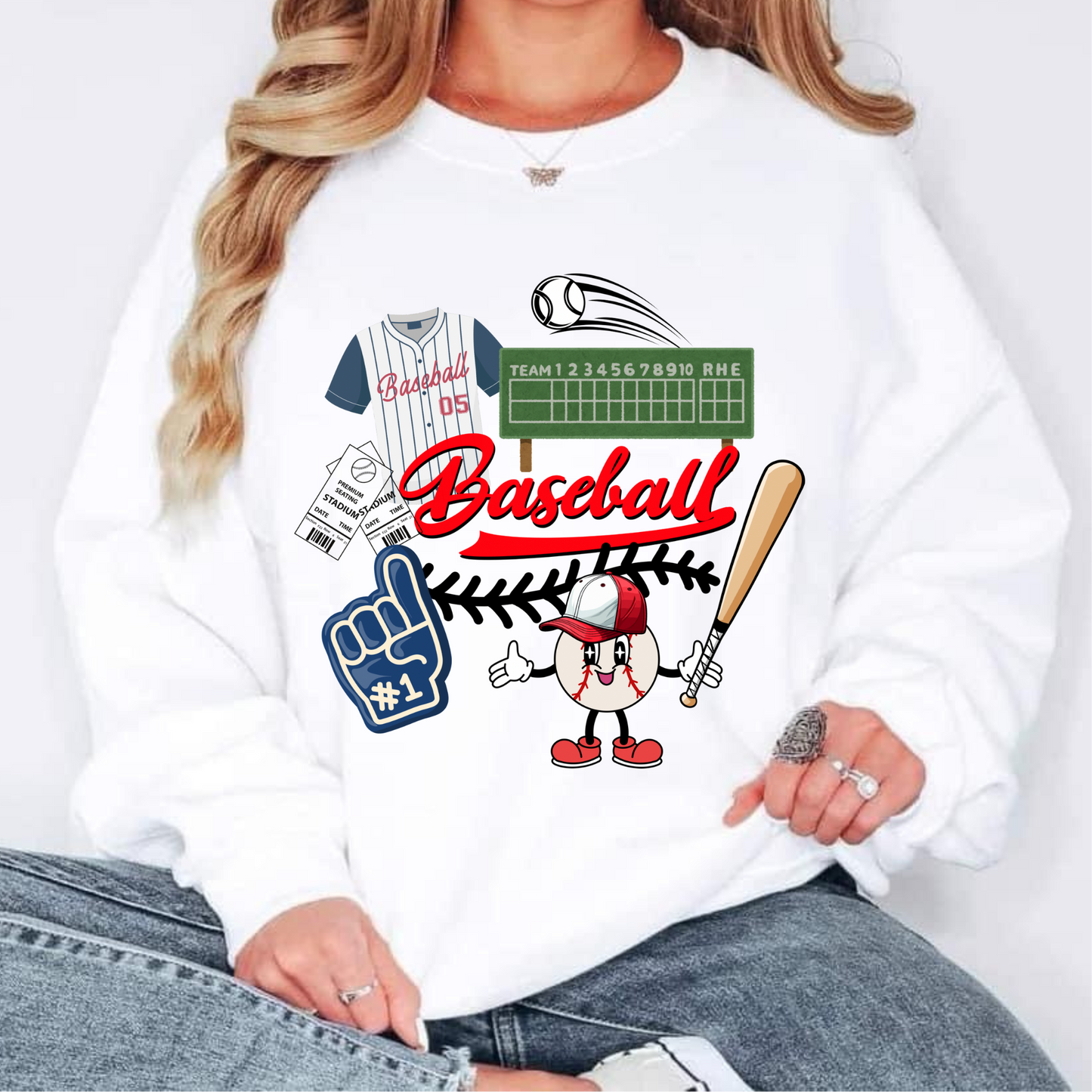 Baseball Collage Shirt Game Day Baseball Mom Tee