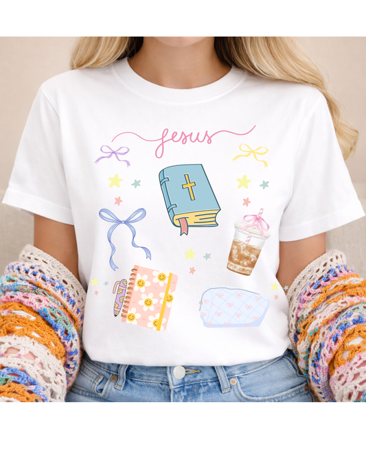 Jesus Collage Christian Shirt & Sweatshirt | Vintage Faith Graphic Apparel