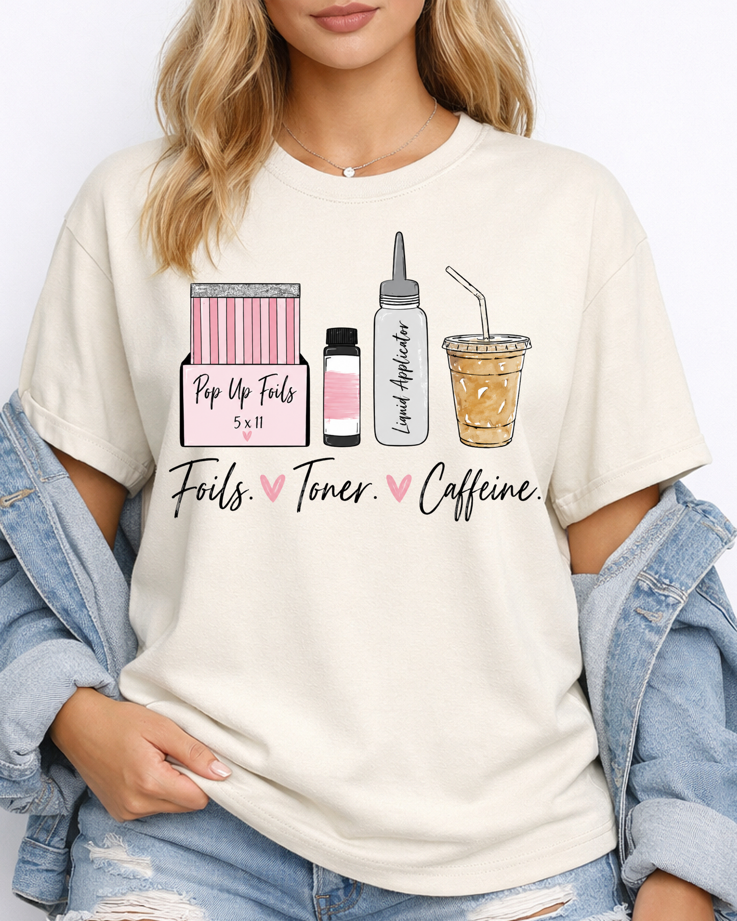 Foils Toner Caffeine Hairstylist Shirt Blonde Specialist Tee