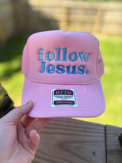 Follow Jesus Trucker Hat | Christian Faith Mesh Hat
