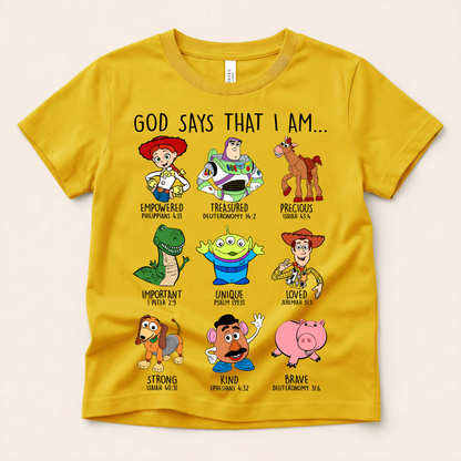 God Says I Am Shirt | Christian Identity Faith Tee