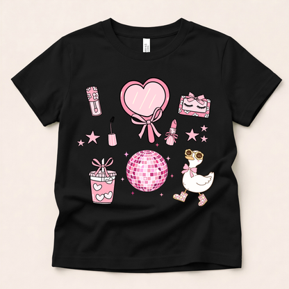 Pink Coquette Shirt | Cute Girly Bow T-Shirt | Feminine Aesthetic Tee | Trendy Boutique Apparel