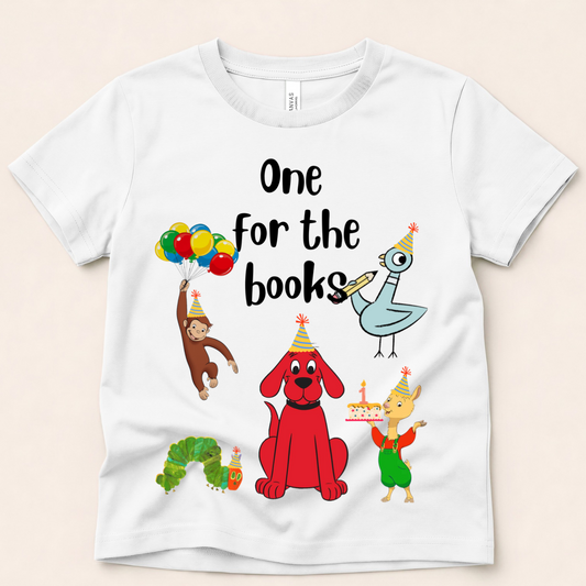 One for the Books First Birthday Shirt | Storybook Birthday Outfit