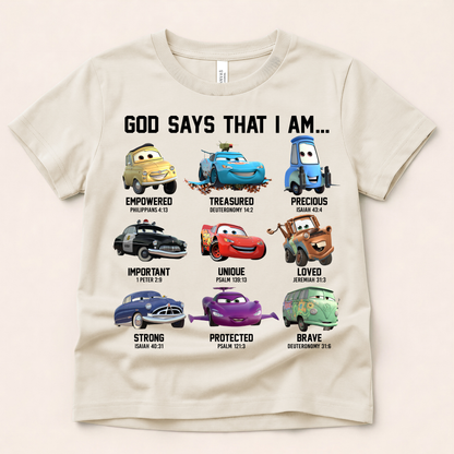 God Says I Am Shirt | Christian Identity Faith Tee