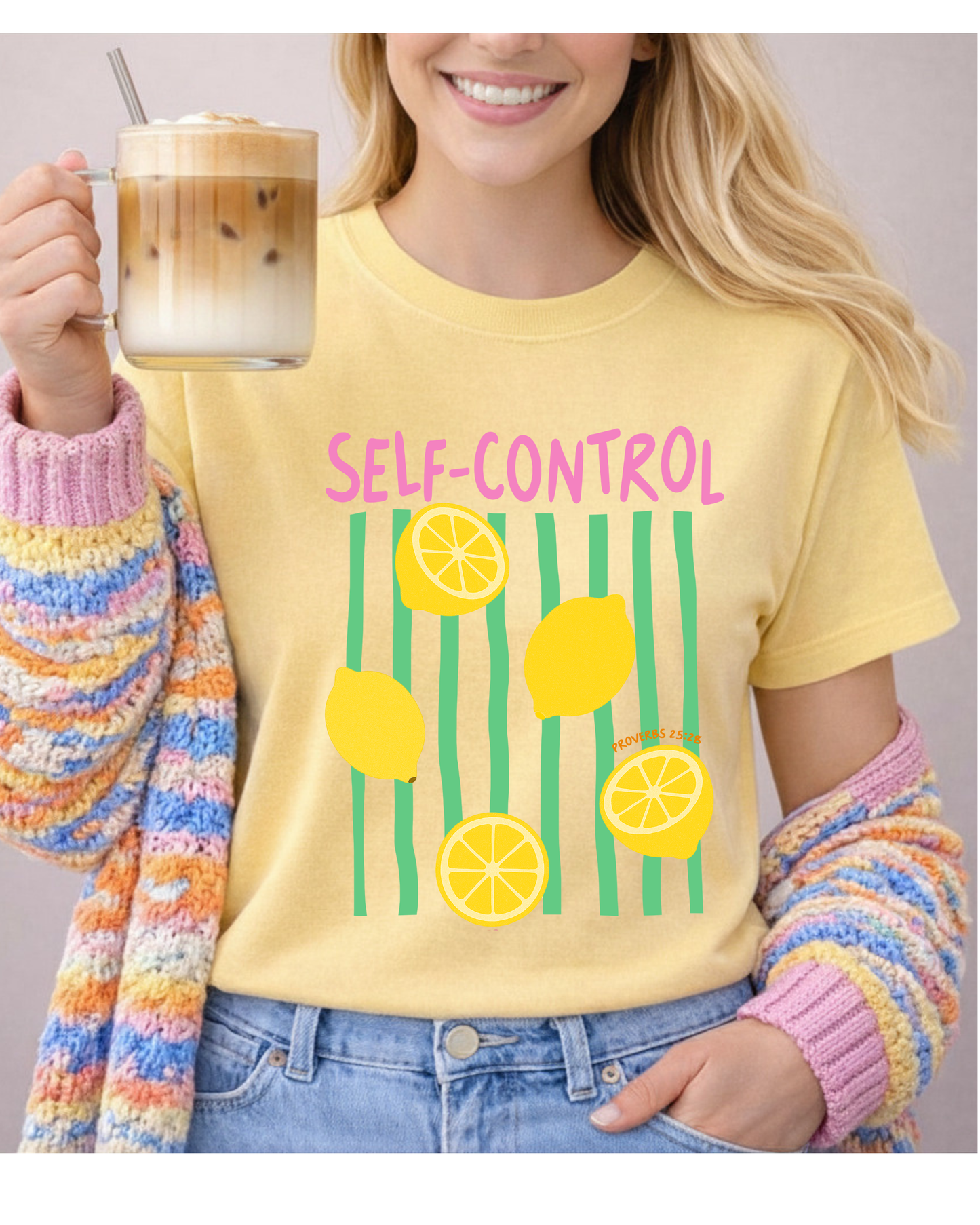 Self - Control | Fruit of the Spirit Shirt | Galatians 5:22 Christian Tee