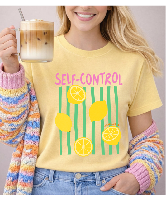 Self - Control | Fruit of the Spirit Shirt | Galatians 5:22 Christian Tee