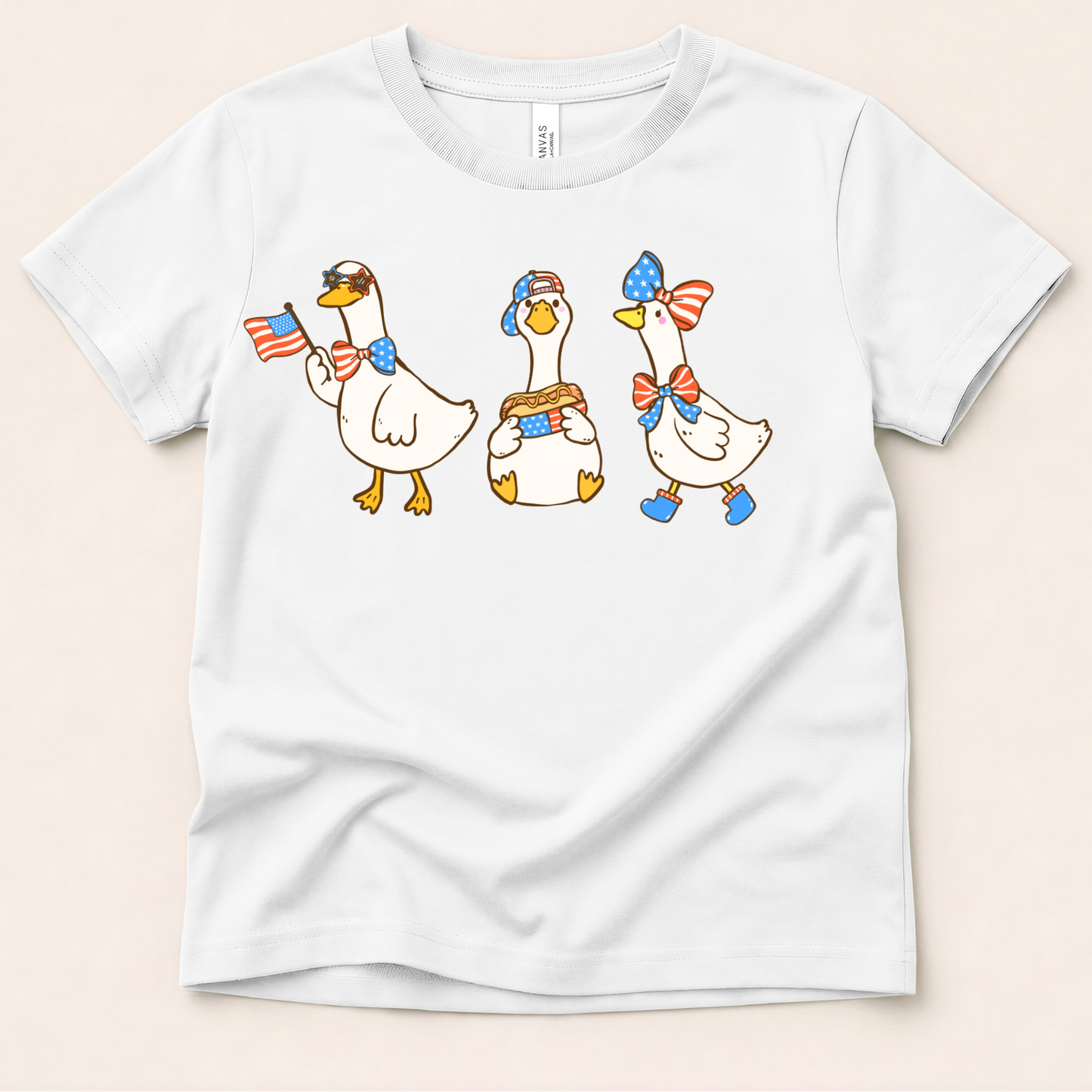 Patriotic Geese | USA Funny Goose