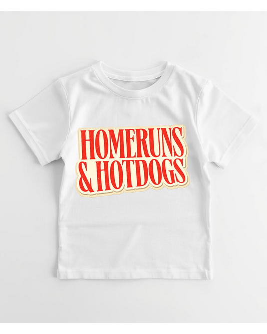 Homeruns & Hotdogs Baseball Shirt & Sweatshirt | Cute Sports Apparel