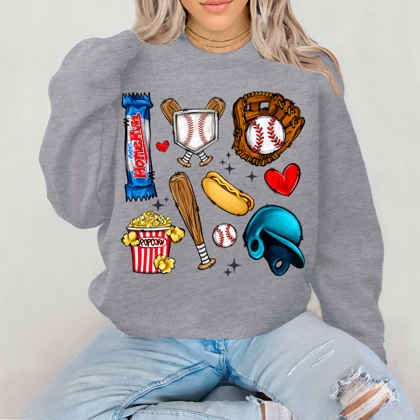 Baseball Essentials Collage Shirt | Baseball Game Day Graphic Tee